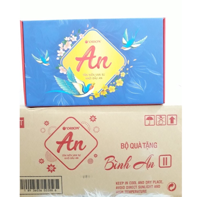 Thùng 4 Hộp Quà Tết Orion An 2022 loại lớn 976,7g (Kèm túi xách giấy) | BigBuy360 - bigbuy360.vn