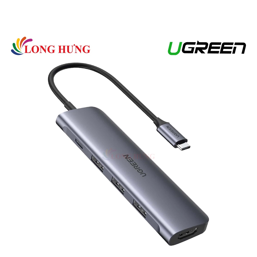 Cổng chuyển đổi Ugreen 5-in-1 USB-C Multifunctional Adapter CM136 50209 - Hàng chính hãng