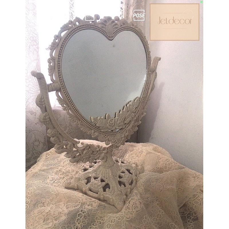 Gương để bàn decor kiểu dáng vintage