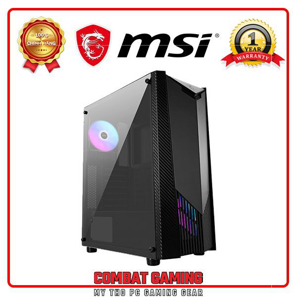 CASE MSI MAG SHIELD 110R (Mid Tower/Màu Đen/ Kèm 2 Fan )