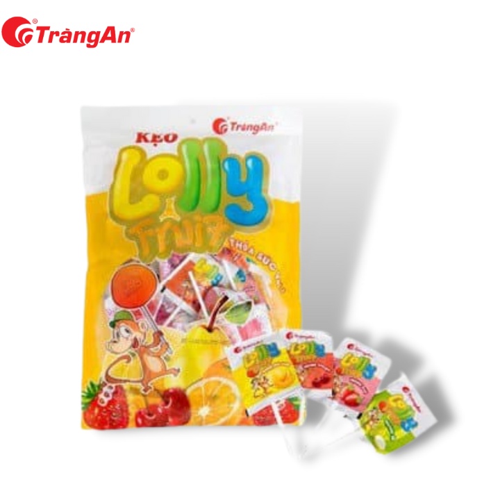 Combo 2 gói kẹo trái cây Loly 72g, thương hiệu Tràng An