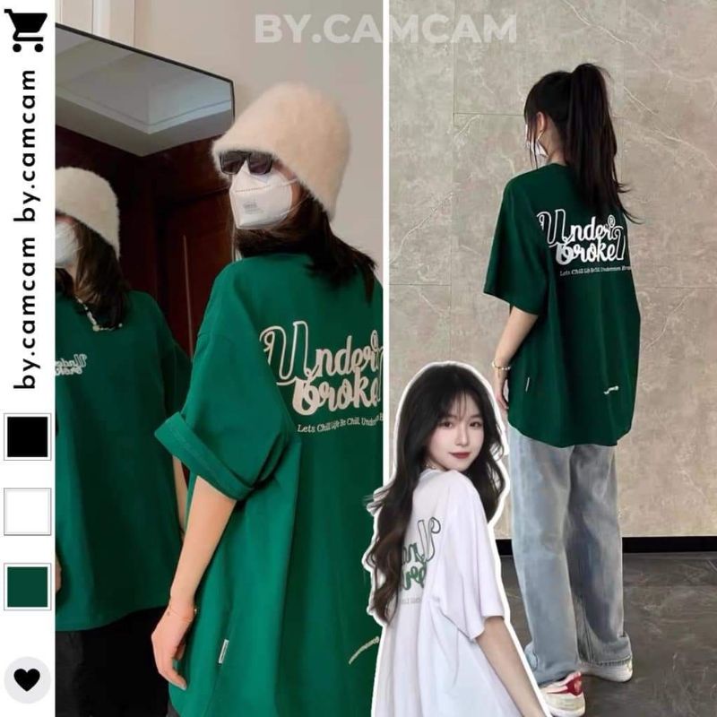 Áo thun cotton tay lỡ unisex - - ÁO UNDER VORKEN - - mẫu hot 2022