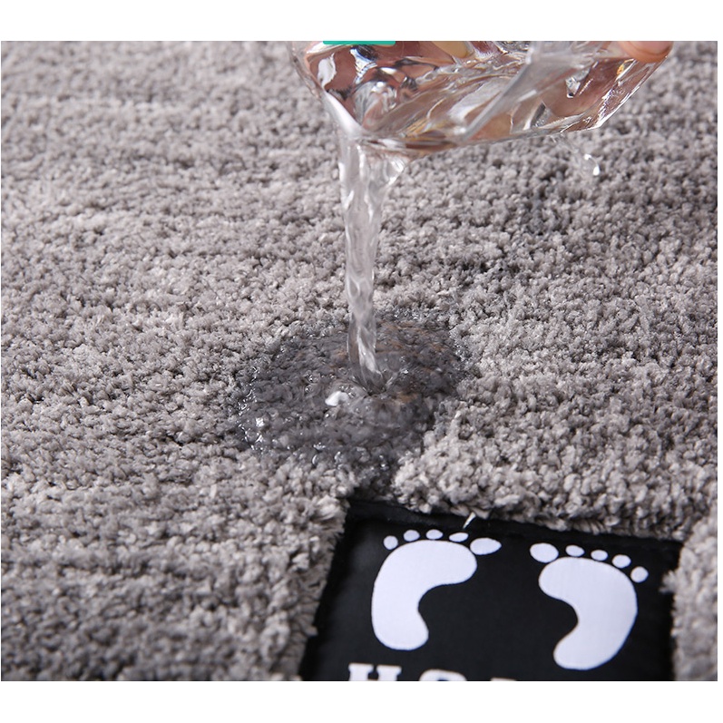 Thảm lau chân Thấm nước cao cấp để nhà bếp và phòng khách mềm mại mặt sau có chống trơn trượt