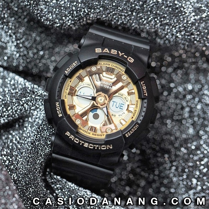 Đồng hồ nữ dây nhựa Casio Baby-G chính hãng BA-130-1A3DR (43mm) - bảo hành 5 năm
