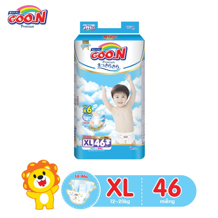 Tã dán Goo.N Premium size XL 46 miếng (cho bé 12-17kg)