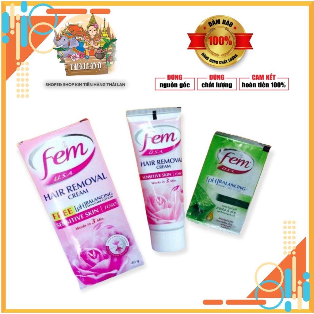 Kem Tẩy Lông Fem 40g Cho Da Nhạy Cảm