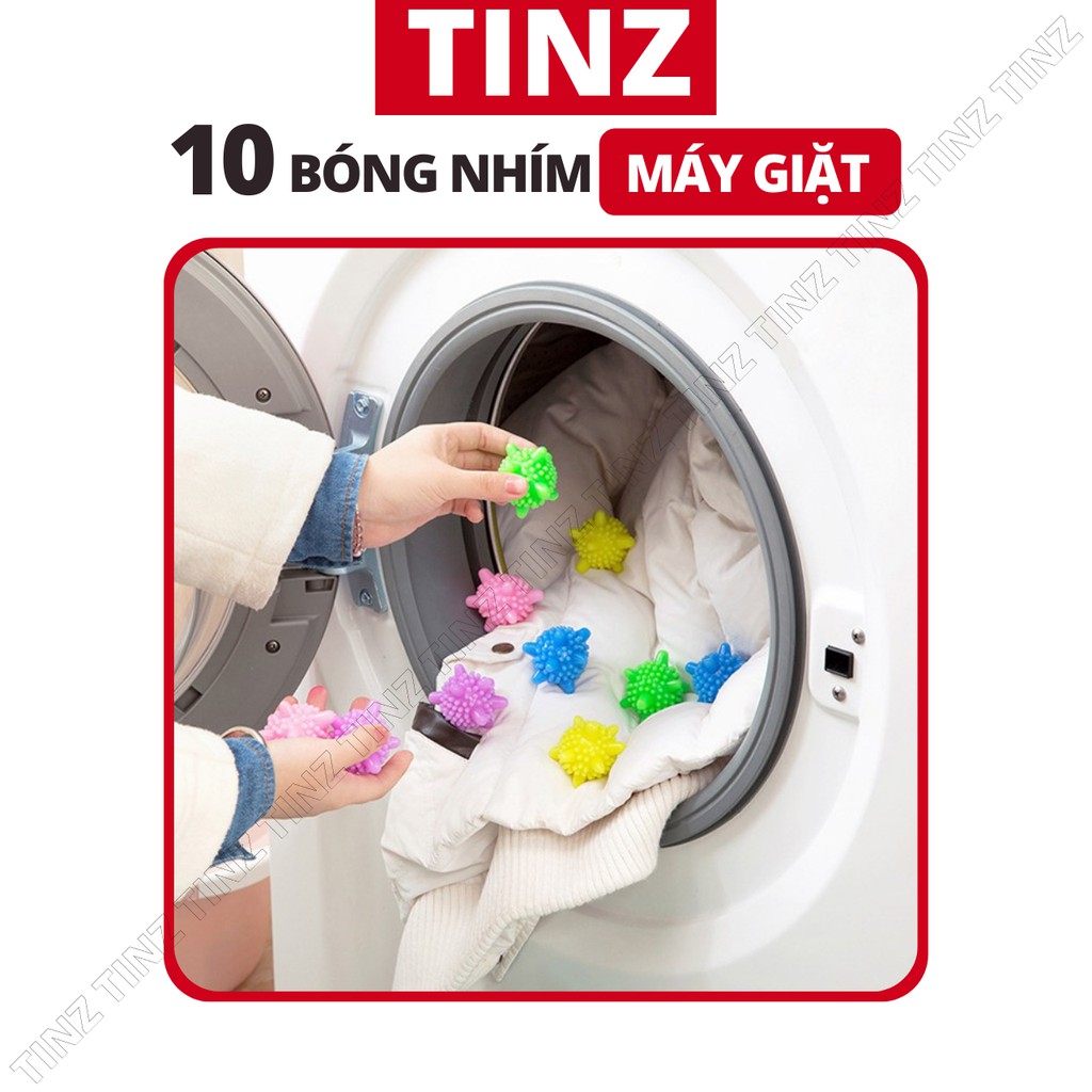Bóng giặt quần áo combo 10 bóng kích thước 5cm TINZ|Mã: GD078
