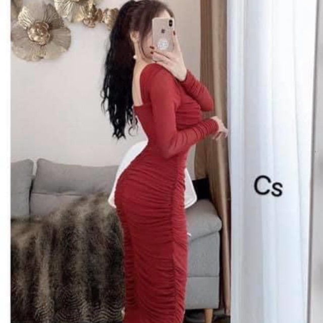 Đầm body nhún sexy