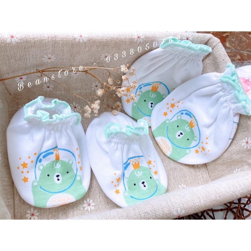 Set bao tay bao chân Mamibaby cao cấp cho bé