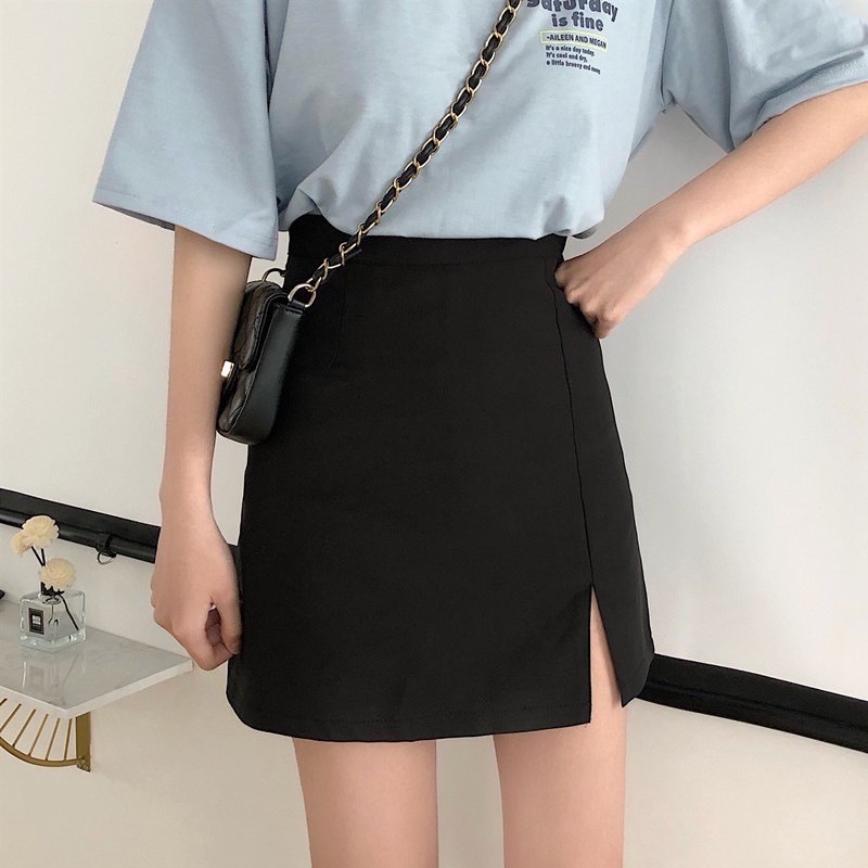 CHÂN VÁY XẺ VẠT DÁNG CHỮ A ULLZANG THIẾT KẾ | BigBuy360 - bigbuy360.vn