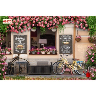 Tranh dán tường trang trí Quán Cafe, Trà Sữa, Trang Trí Cửa Hàng 3D...
