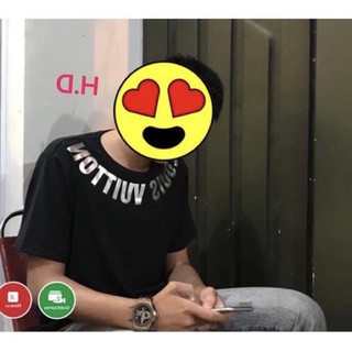 áo thun nam nữ in chữ vòng cổ ánh gương bạc chất đẹp luôn vui tươi HĐ33-38