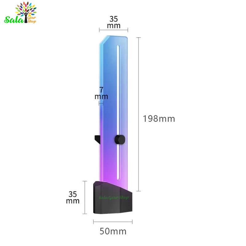 Chống xệ VGA LED ARGB chất liệu Acrylic