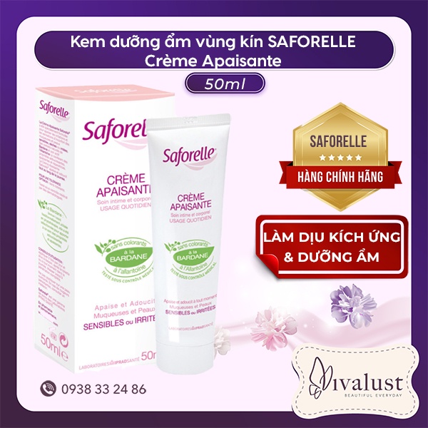 Kem Làm Dịu, Giữ Ẩm Vùng Kín SAFORELLE Soothing Cream (50ml)
