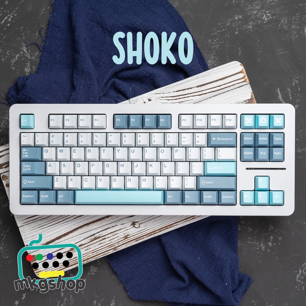 Keycap CMK Shoko, in doubleshot, 173 nút bàn phím cơ, cherry profile