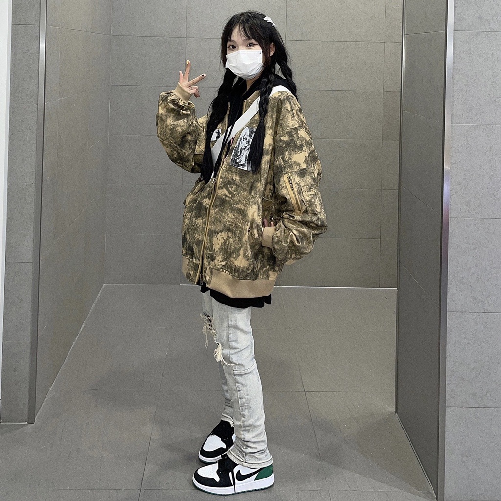 Áo Khoác Gió Bomber Họa Tiết Rằn Ri Độc Lạ, Áo Khoác Hot Trend Mùa Đông 2022 𝘽𝙮.𝘾𝙖𝙢𝙘𝙖𝙢