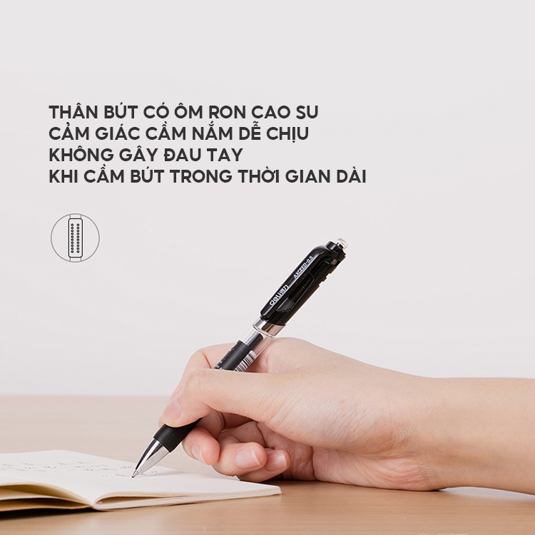 Bút Gel Deli  Ngòi 0.5mm Có 3 Màu Mực WJ-112