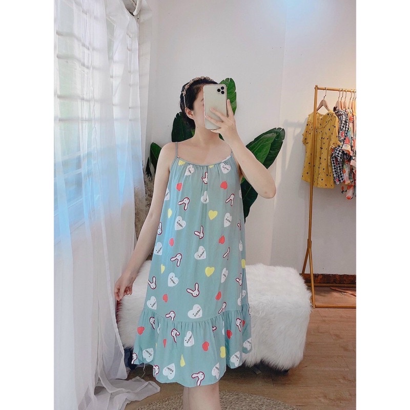 Đầm dây lanh thái đuôi cá có tăng đưa điều chỉnh được
