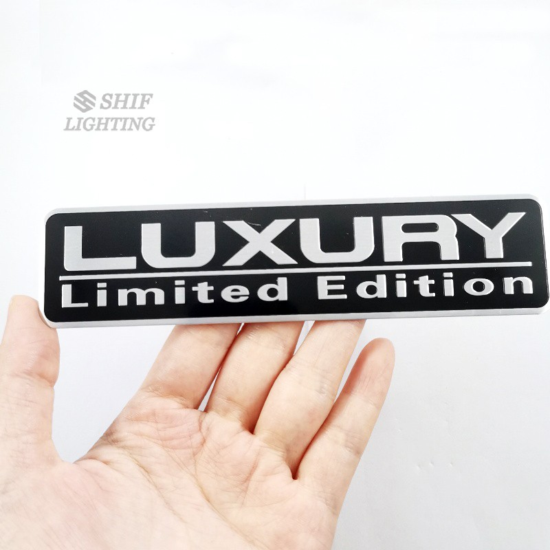 1 Sticker Logo Xe Hơi Bằng Nhôm Phiên Bản Giới Hạn