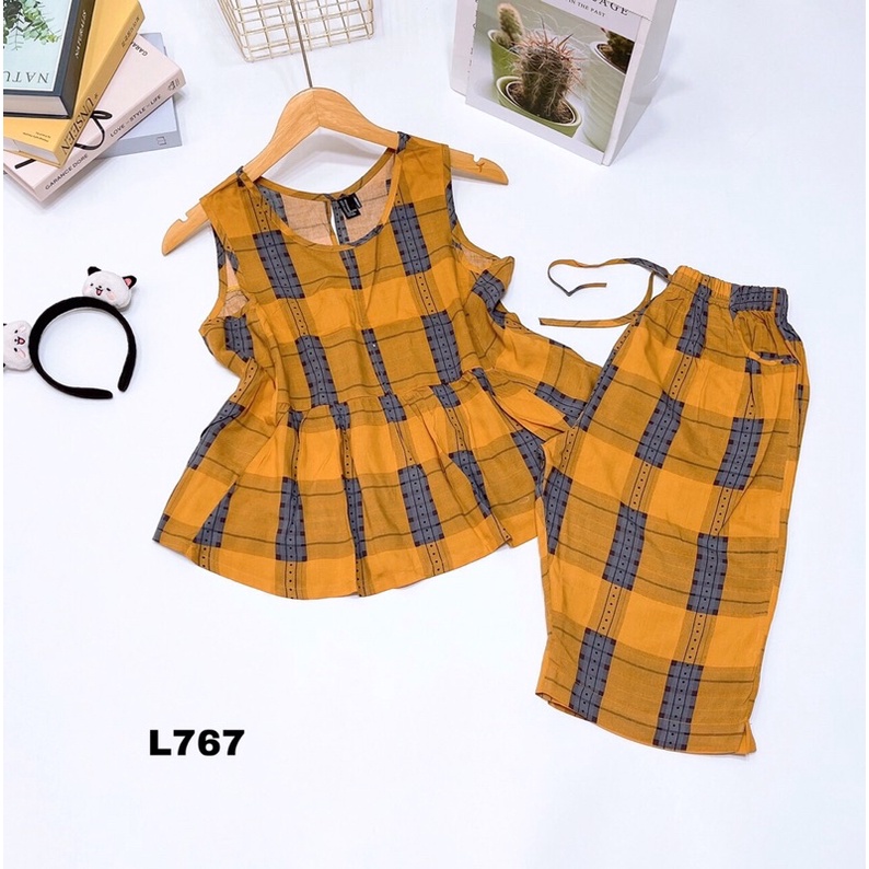 Bộ Lửng Babydoll Tole Lanh VNXK
