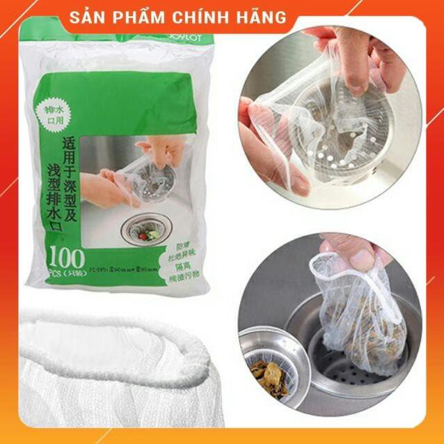 [ HÀNG SIÊU TỐT]  Sét 100 túi lọc rác bồn rửa bát