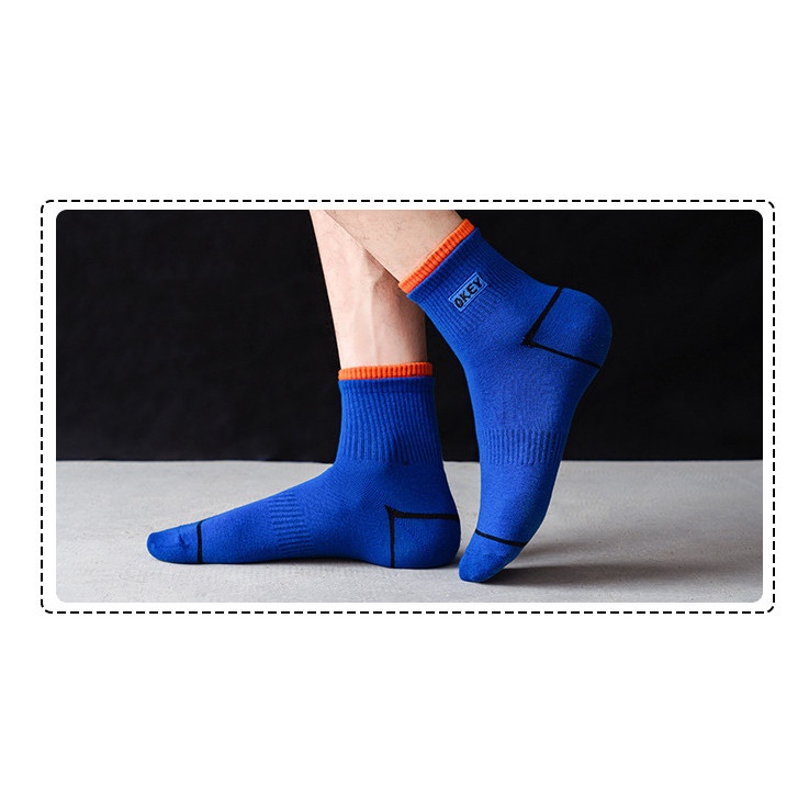 Vớ Unisex chữ OKEY cổ lửng nhiều màu, phong cách thể thao, năng động.