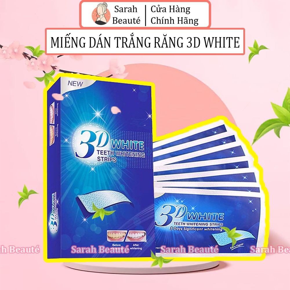 Miếng Dán Trắng Răng 3D White Teeth Whitening Strips - Sarah Beaute MP35