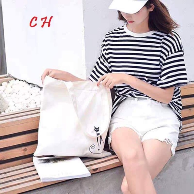 [Túi tote] Túi vải mèo nhỏ COH0519