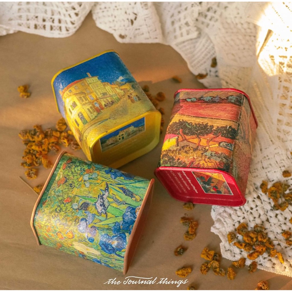 Van Gogh Tea Tin (Hộp Trà Thiếc Tranh Van Gogh)