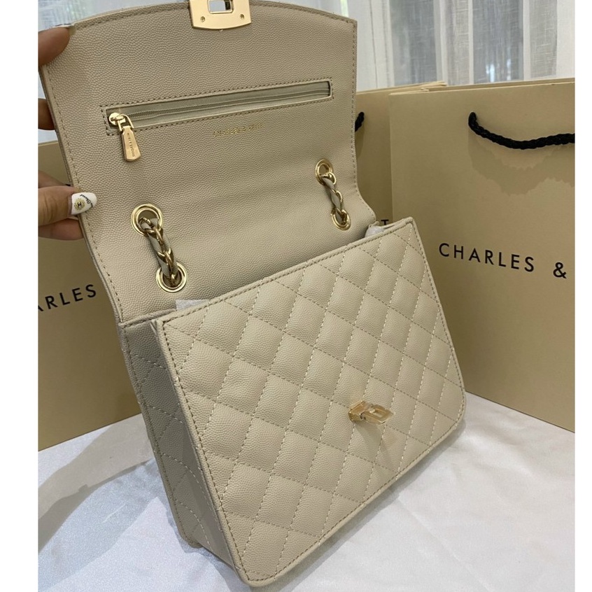 túi xách trần trám CK2-70781538-2 nude da hạt cát