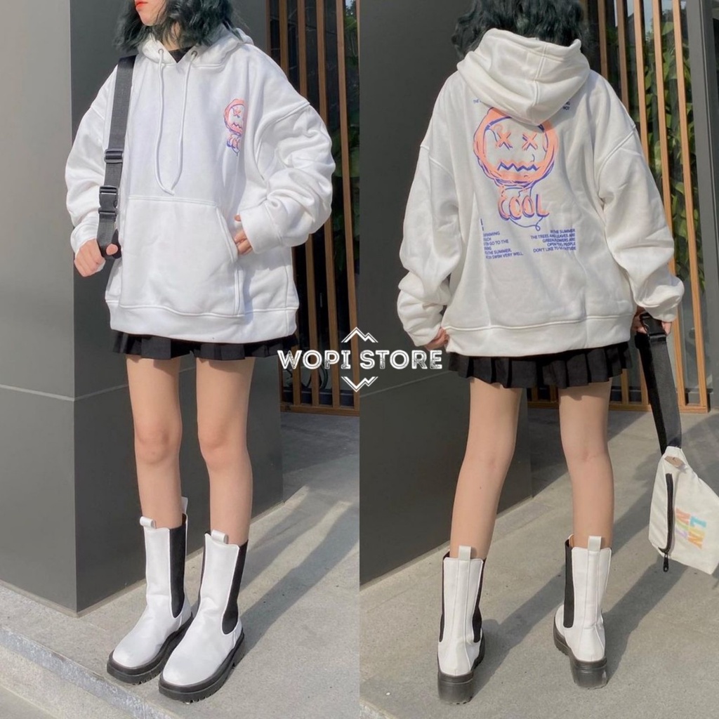 Áo Hoodie COOL Form Rộng Nỉ Bông Dày Dặn Ulzzang Unisex