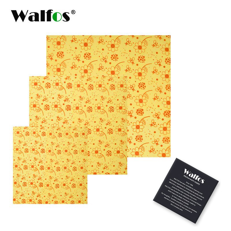 Walfos bao bì thực phẩm silicone tái sử dụng vải sáp ong