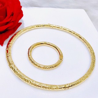 [GIÁ CỰC SỐC] Vòng cổ cưới mạ vàng 18k chạm hoa văng tinh tế sang trọng Gadoshop - giúp cô dâu nổi bật trong lễ cưới