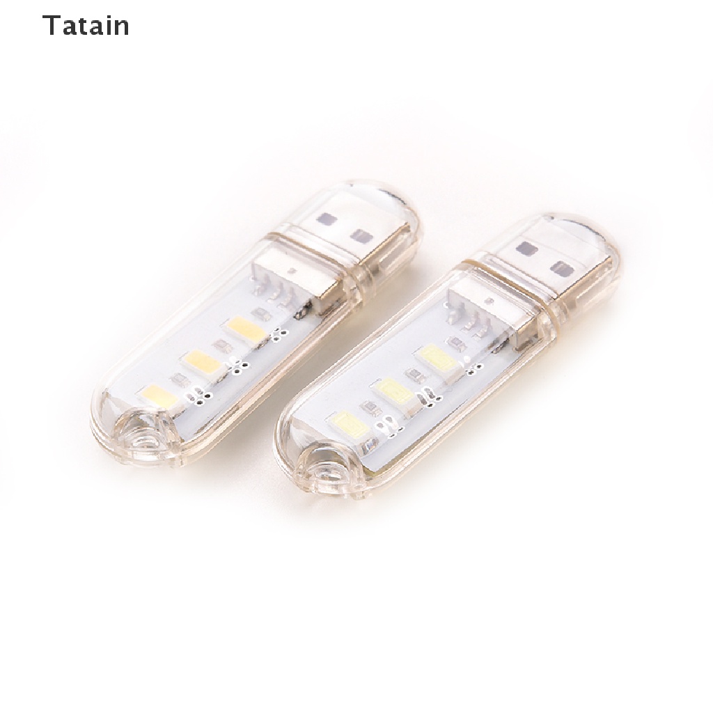 USB 3 bóng đèn LED hình chữ U màu trắng kèm vỏ bọc tiện dụng