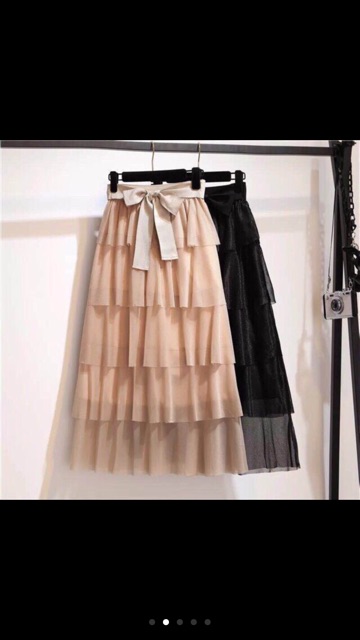 Chân váy tầng - đai nơ ( Ảnh thật - hàng sẵn ) : Loại 1 QC | BigBuy360 - bigbuy360.vn