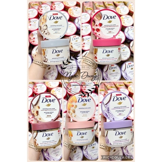 Tẩy da chết Body Dove 298g Mỹ