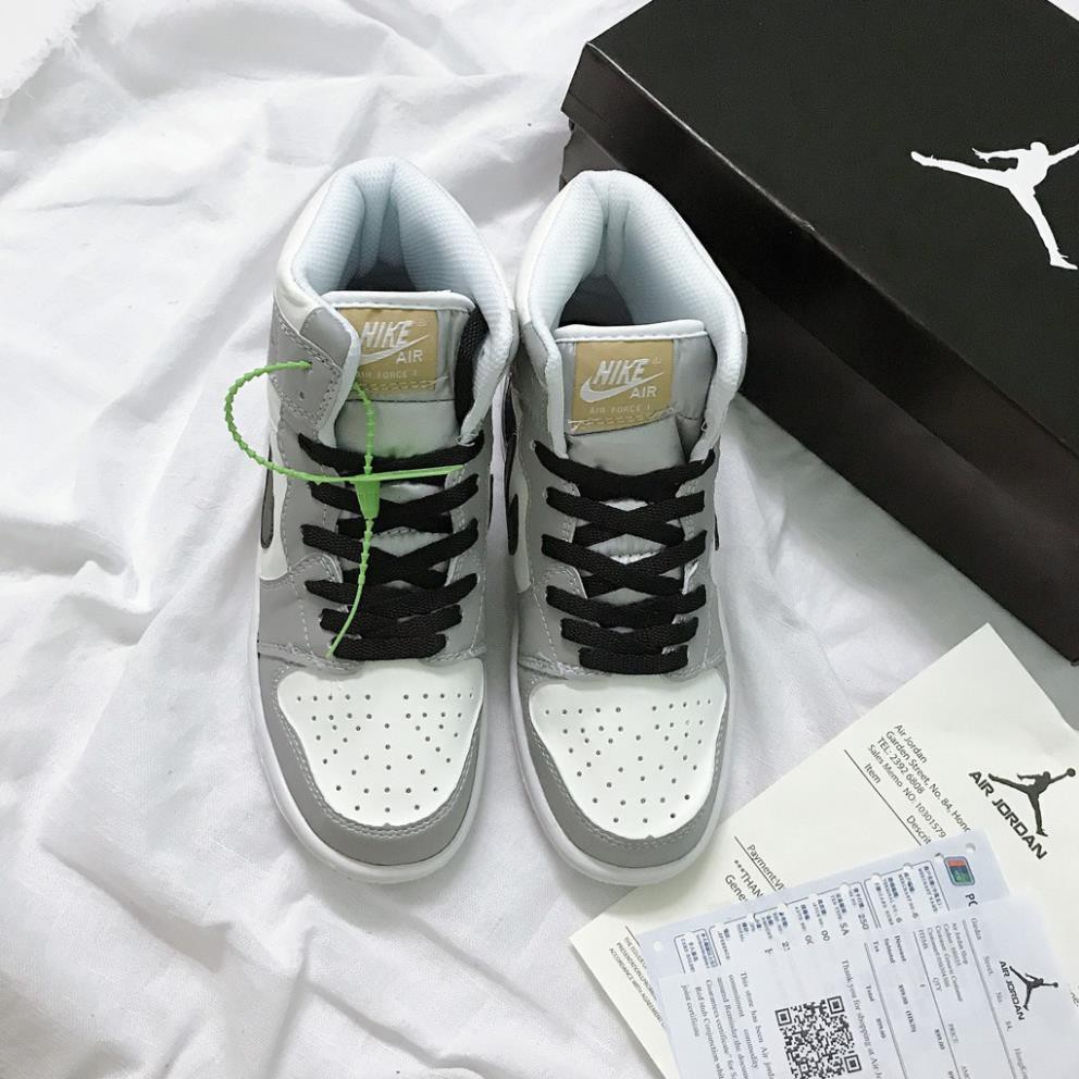 Giày Jordan 1 High Gray, Giày Thể Thao Nam Nữ JD Xám Cao Cổ, Đế Khâu Chắc Chắn, Da Bò Cao Cấp | BigBuy360 - bigbuy360.vn