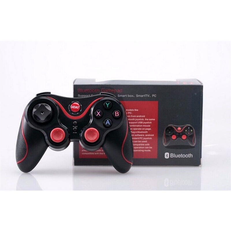 Tay Cầm Chơi Game Bluetooth Terios T3 Kèm Giá Đỡ Điện Thoại Cho Smartphone, PC, Laptop, Android, IOS, Windows