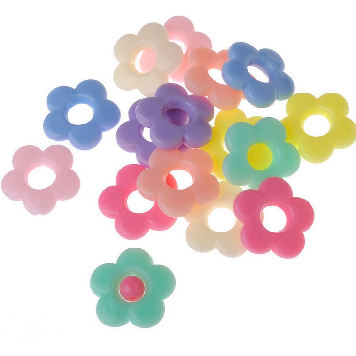 Set 40 hạt nhựa Acrylic 19mm tự làm trang sức thủ công mới