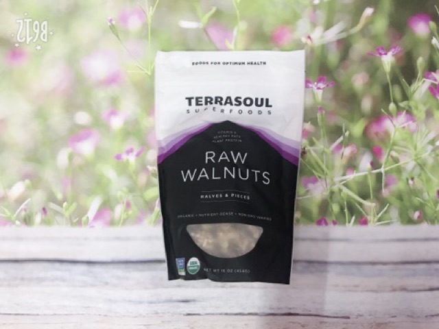 [Terrasoul Superfoods]Hạt óc chó hữu cơ (Organic Walnut) - 454g