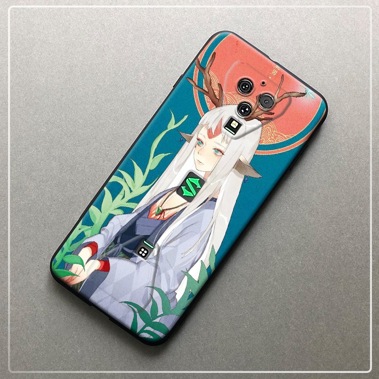 Đen Ốp Điện Thoại Silicon Mềm Mặt Nhám Họa Tiết Anime Cho Shark 3 / 3pro Onmyoji Ibaraki Boy 3s