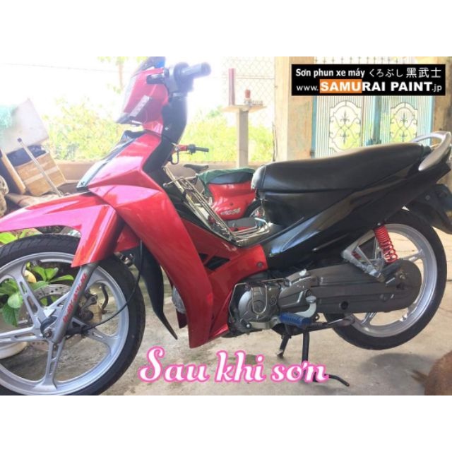 [COMBO 4 chai] COMBO SƠN MÀU ĐỎ CANDY SAMURAI Y138 - BÓNG K1K -124 - uch210