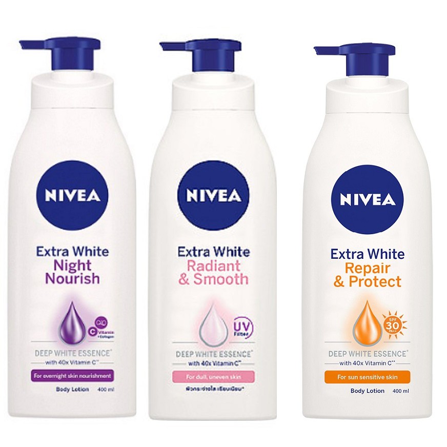 Sữa Dưỡng Thể Trắng Da Nivea Ngày - Đêm 350ml - 400ml | BigBuy360 - bigbuy360.vn