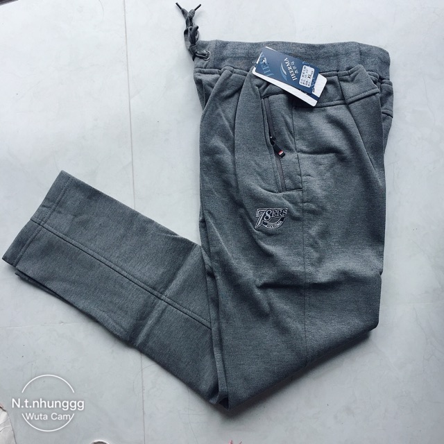 Quần nỉ nam trung niên lót lông ống xuông size to