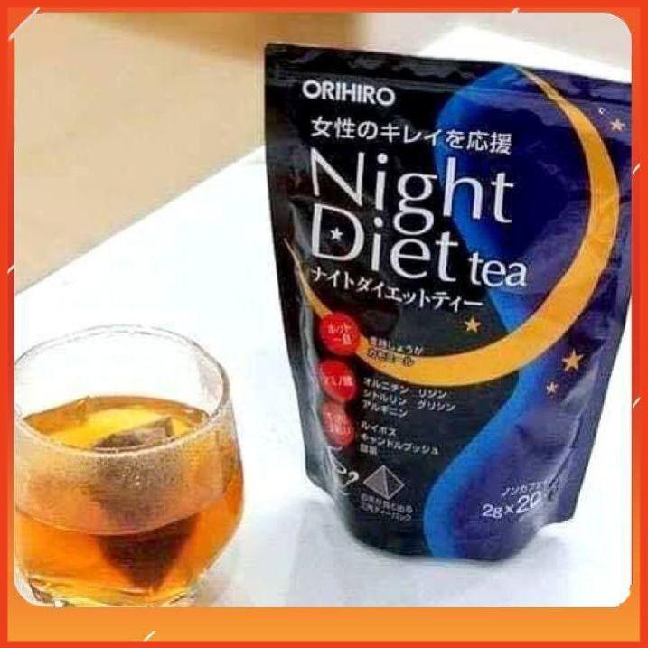 Trà giảm cân Night diet Nhật bản [FREE SHIP_CHÍNH HÃNG] Trà đêm orihiro