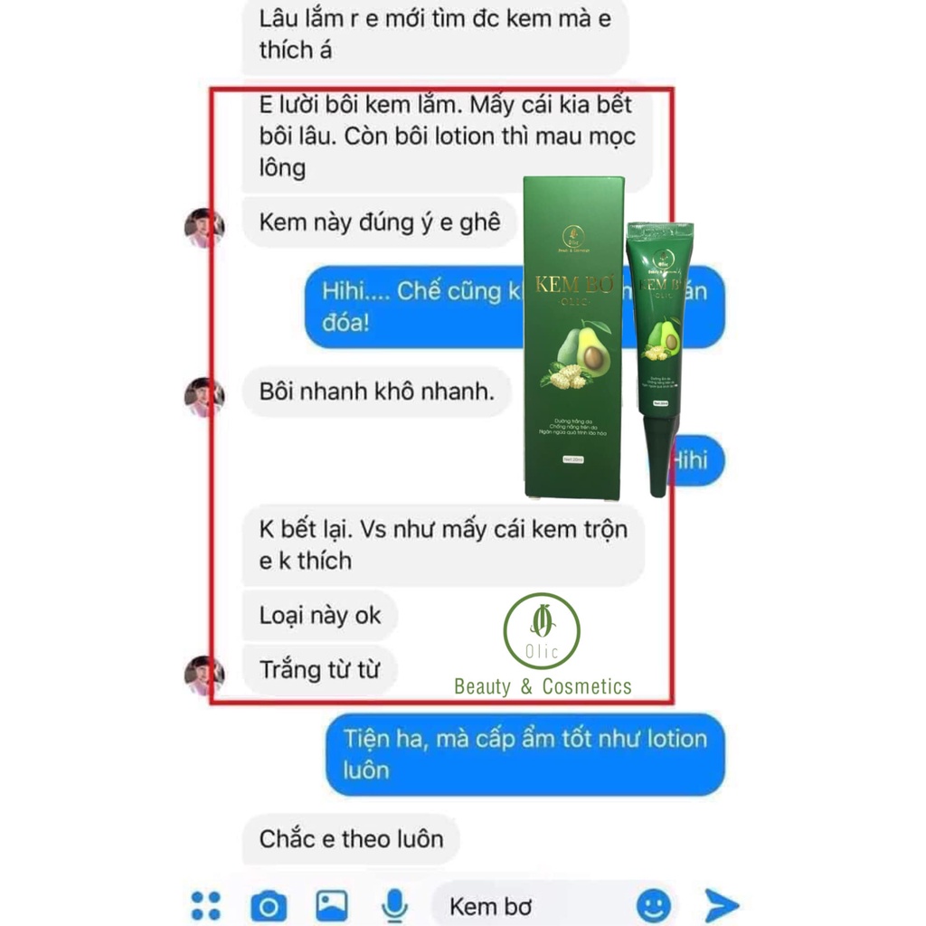 Kem bơ cấy trắng nano olic mẫu mới | BigBuy360 - bigbuy360.vn