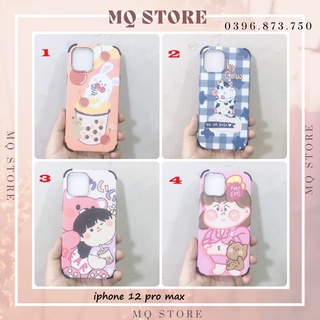Ốp lưng iphone 12 pro max Ốp hình IMD chống sốc 4 góc đáng yêu