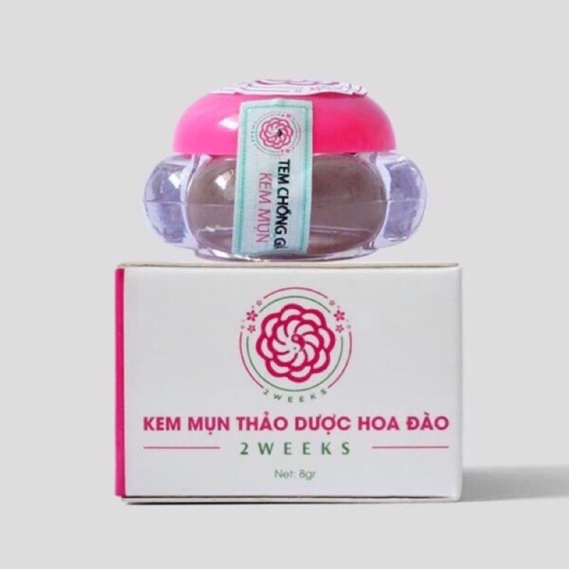 (Giá sỉ) 10 hộp kem mụn thảo dược Hoa Đào 2 Weeks