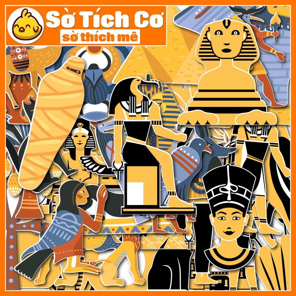 Ai Cập dán điện thoại, laptop, mũ bảo hiểm, guitar, vali MSP: T10