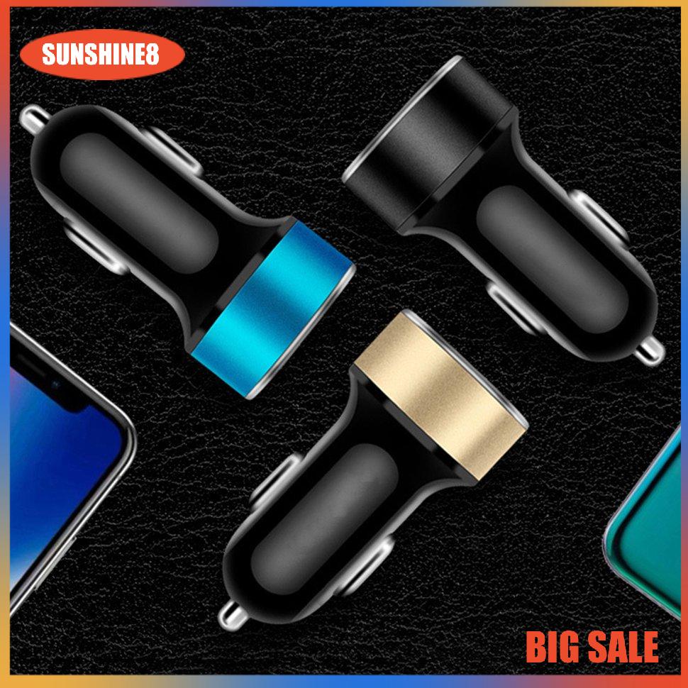 【SUN】[29K]Dual USB Car Charger Portable Car Cigarette Lighter With LED Display
